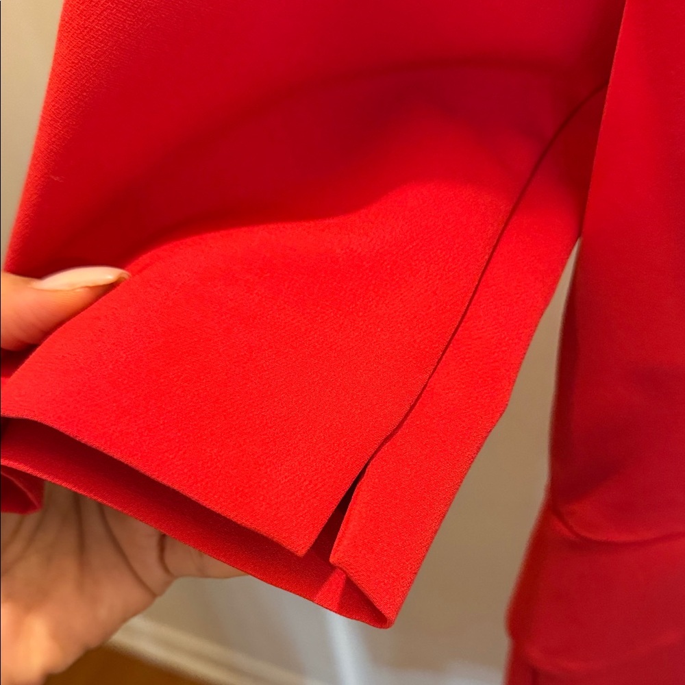 Elegant Red Women's Dress - Picture 6 of 12